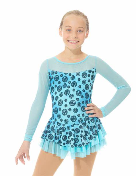 Mondor Printed Dress With Mesh Accent