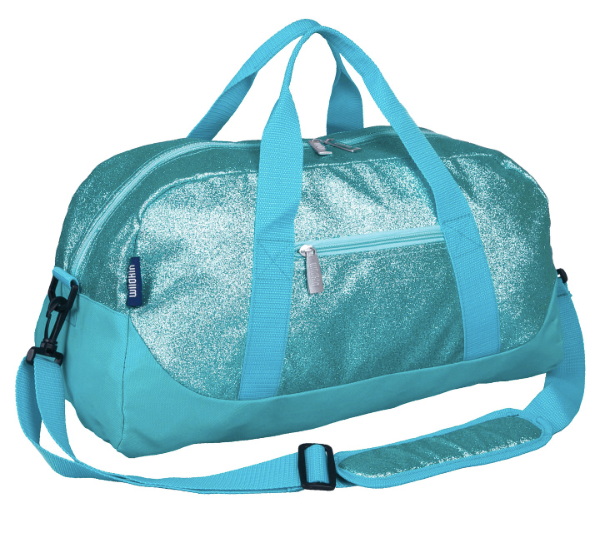 Blue Glitter Overnighter Duffel Bag