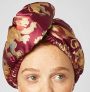 Gryffindor Satin Wrapped Microfiber Hair Towel