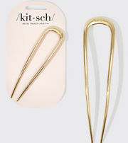 kit-sch Metal French Hair Pin Gold