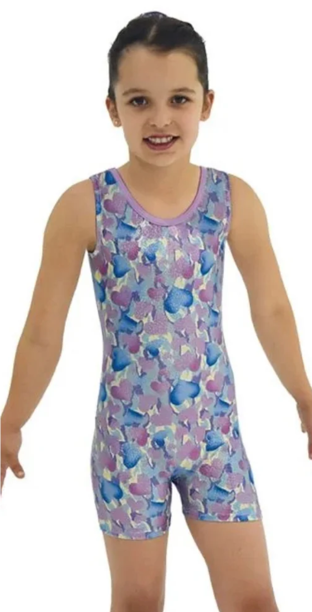 7804 Printed Unitard Gymnastics Leotard