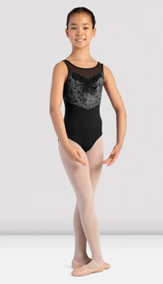 CL1027 Taylor Velvet Paneled Tank  Leotard