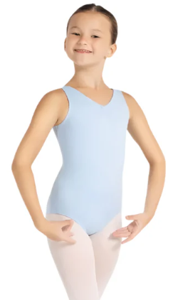 SE1008 Capezio Studio Collection Pinch Front V Neck Leotard - Girls