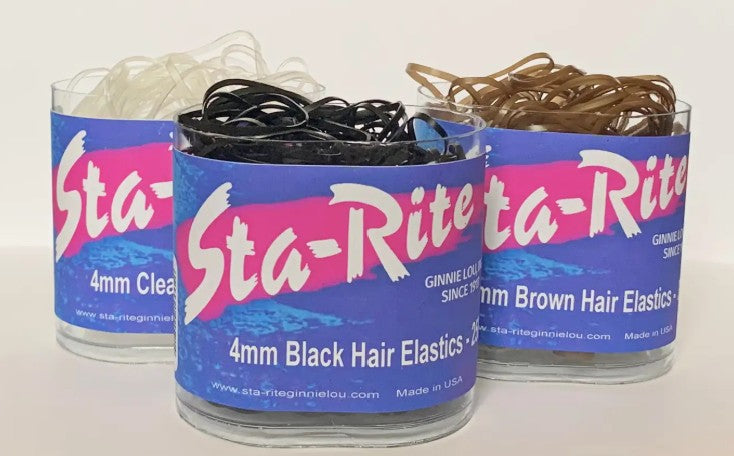 413 Sta Rite Clear Hair Elastics 100Ct