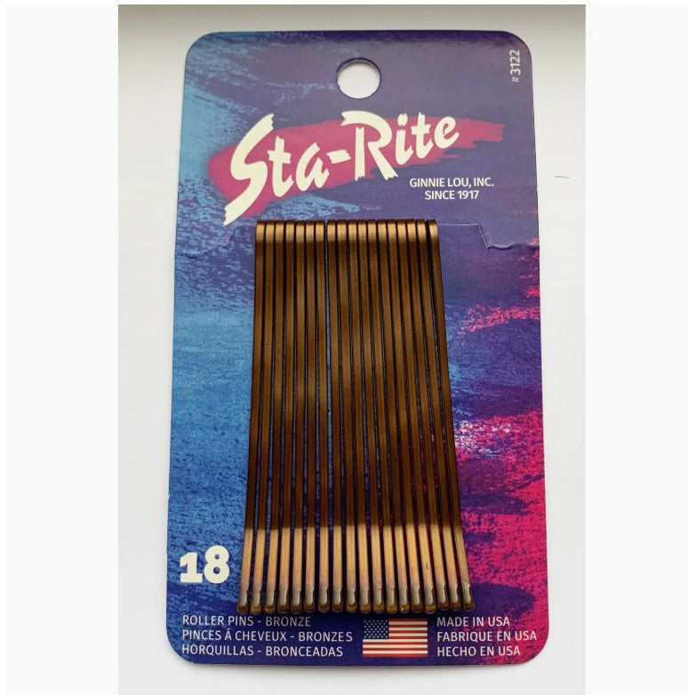 3132 Jumbo Bronze Bobby (Roller) Pins 40Ct