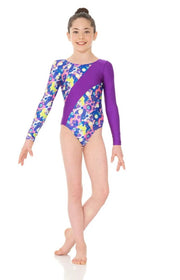 37887 Child Long Sleeve 8-10 Sparkling Gymnastics Leotard