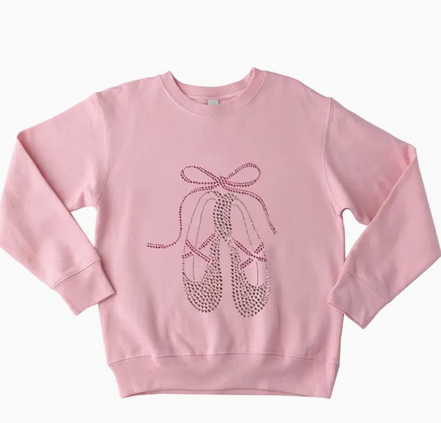 Sparkle Sisters Pink Studded Sweatshirt 5/6 Pink