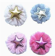 Sparkle Sisters Tulle Star Clip Hot Pink