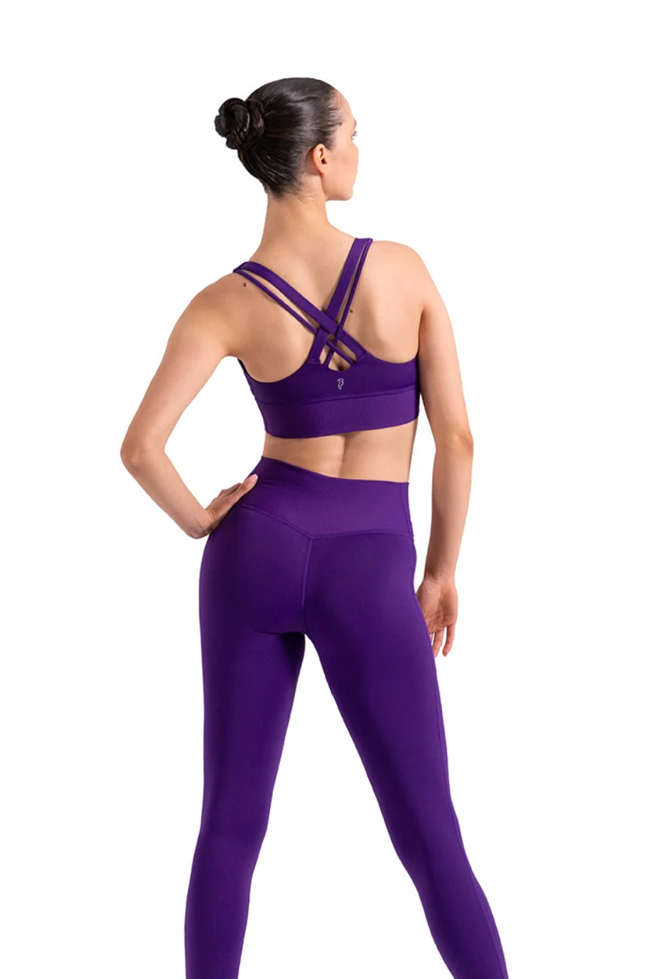 Z30032 Opulence Back Cross Strap Rib Crop Top