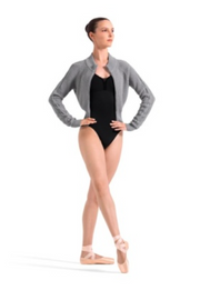J13004 Opulence Zipper Cable Knitted Jacket