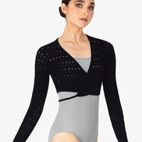 Bloch Long Sleeve Knitted Wrap Top
