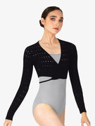 Bloch Long Sleeve Knitted Wrap Top